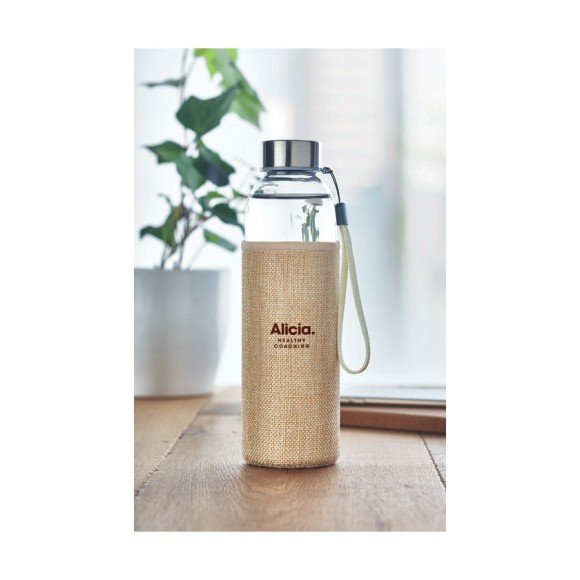 Szklana butelka w etui 500ml UTAH TOUCH Szklana butelka w etui 500ml UTAH TOUCH