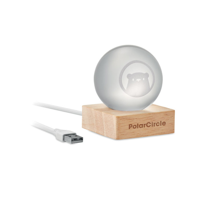 Szklana kula LED LIGHT