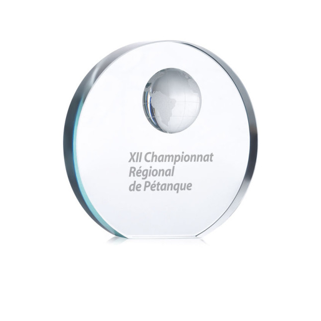 Szklana patera glob MONDAL