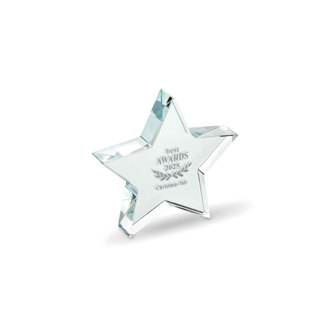Szklana statuetka gwiazda STARWARD