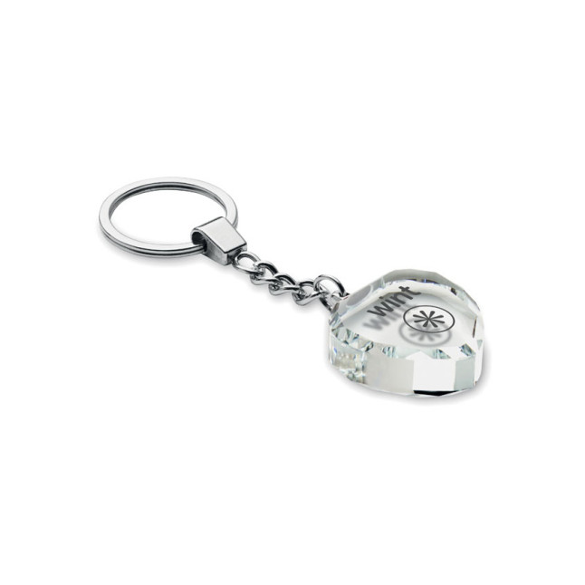 Szklany brelok serce HEARTWARD