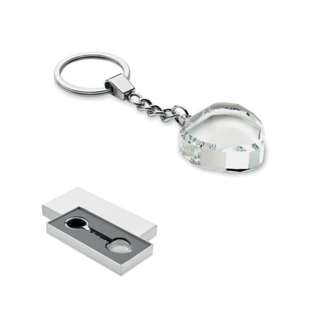 Szklany brelok serce HEARTWARD