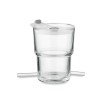 Szklany kubek ze słomką 400ml SIP Szklany kubek ze słomką 400ml SIP