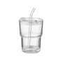 Szklany kubek ze słomką 400ml SIP