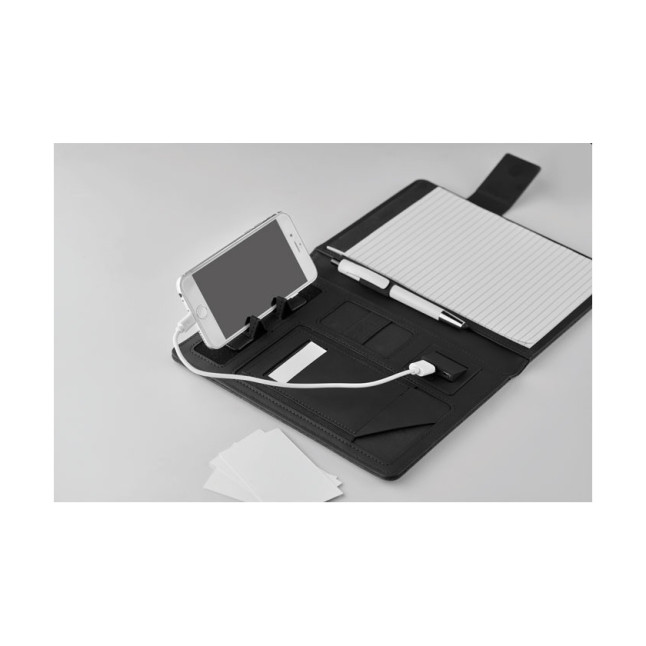 Teczka A5 z powerbankiem POWERNOTY