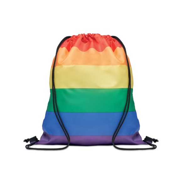 Tęczowa torba na zakupy z RPET BOW Tęczowa torba na zakupy z RPET BOW