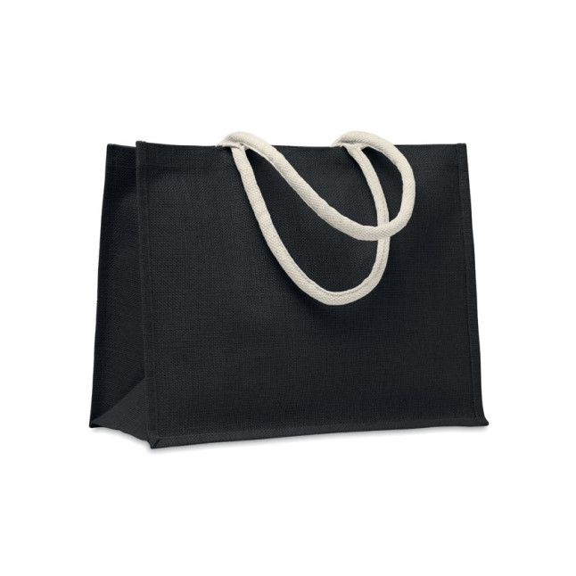 Torba jutowa, bawełn. uchwyt AURA