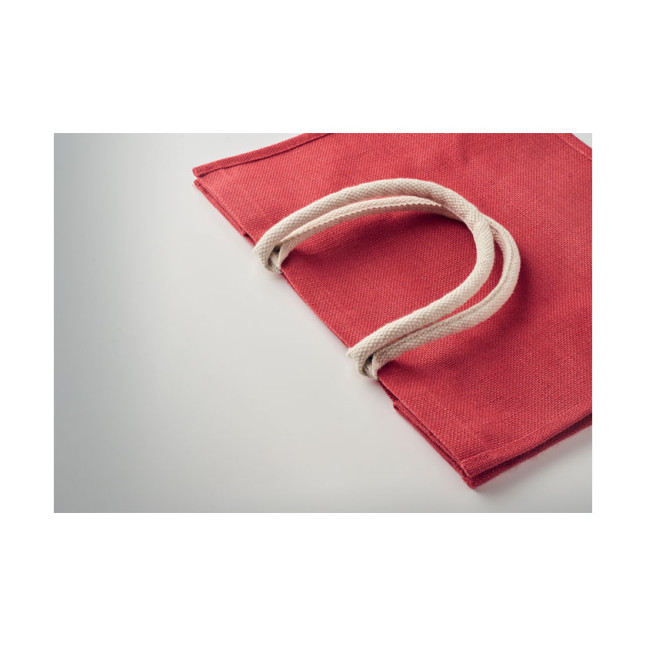 Torba jutowa, bawełn. uchwyt AURA