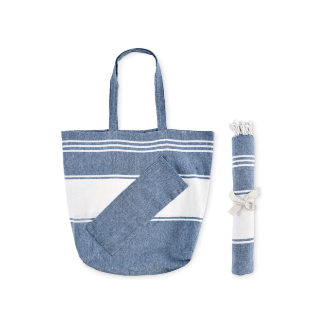 Torba plażowa i ręcznik hammam HUMMUM