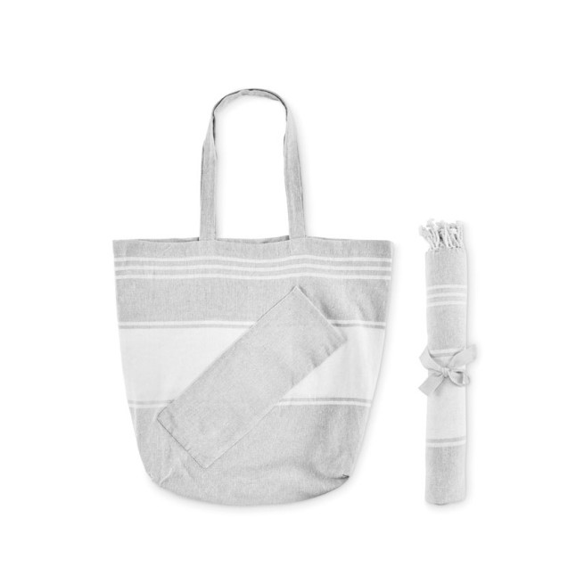 Torba plażowa i ręcznik hammam HUMMUM