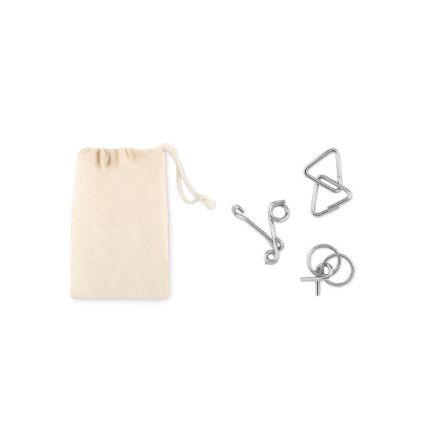 Zestaw 3 metalowych łamigłówek THREENATS