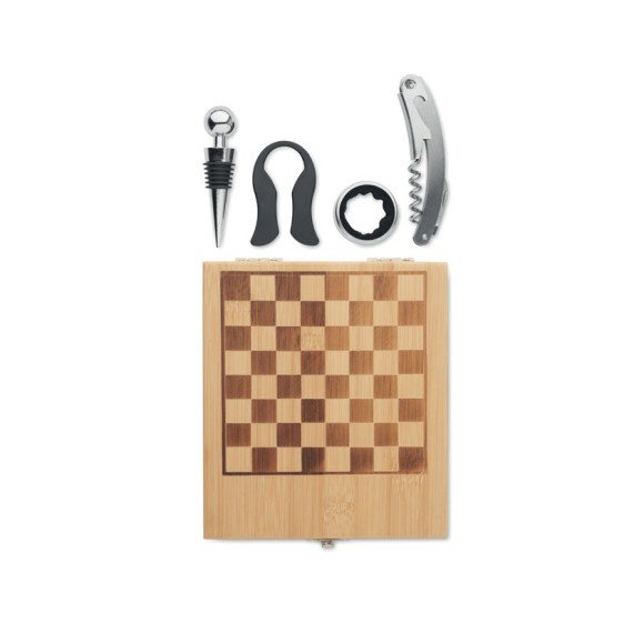 Zestaw do wina z szachownicą CHESSET Zestaw do wina z szachownicą CHESSET