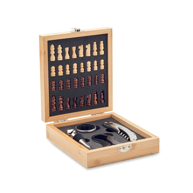 Zestaw do wina z szachownicą CHESSET