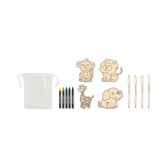 Zestaw drewnianych wieszaków THEZOO