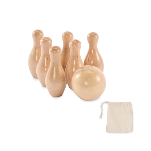 Zestaw mini kręgli z drewna sos BOLITO