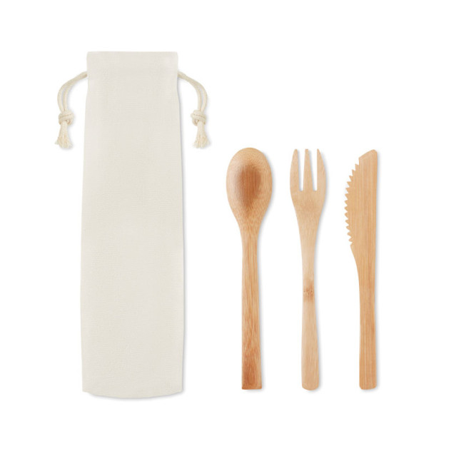 Zestaw sztućców bambusowych SETBOO
