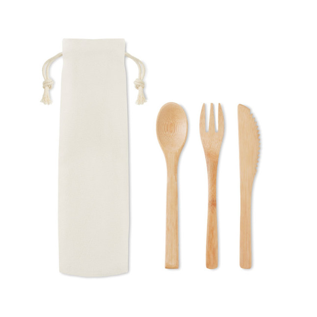 Zestaw sztućców bambusowych SETBOO