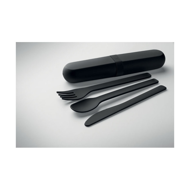 Zestaw sztućców w etui z PLA BITEFUL