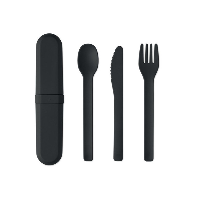 Zestaw sztućców w etui z PLA BITEFUL