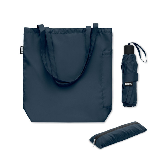 Zestaw torba z parasolem RPET 2 SEATTLE