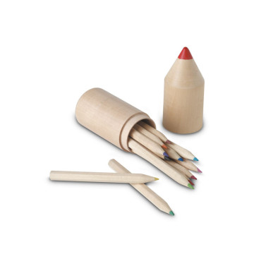 12 drewnianych kredek COLORET