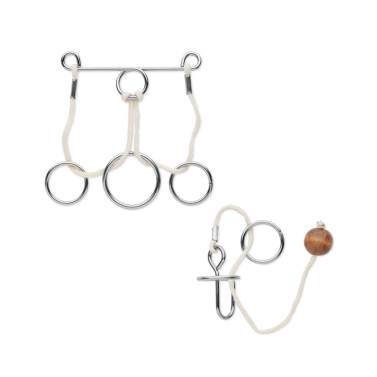 2 metalowe łamigłówki CONNECTION