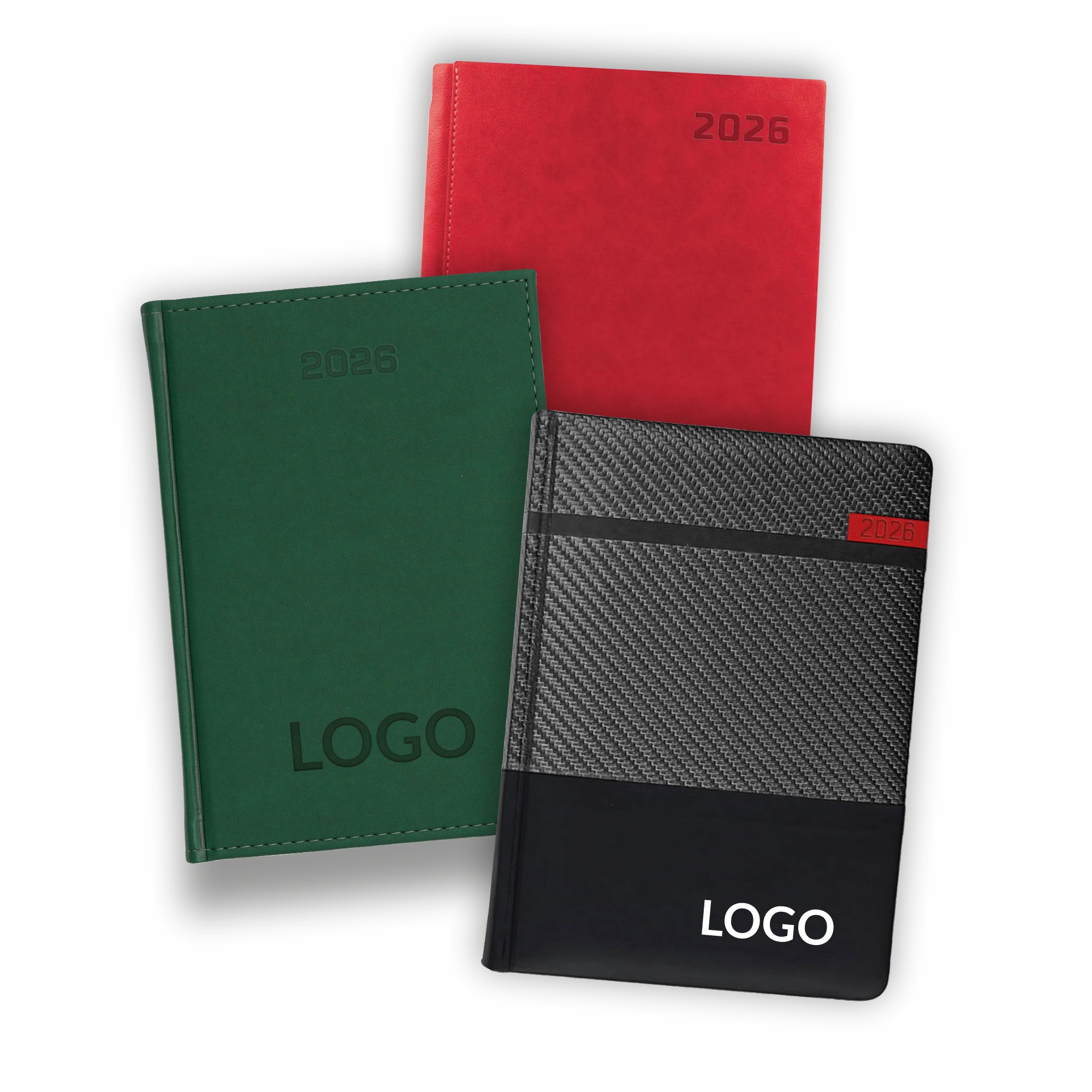 Kalendarze książkowe A4 z tłoczeniem logo firmy